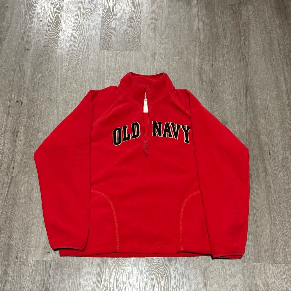 Old Navy Men's Zip-Up Red Sweater